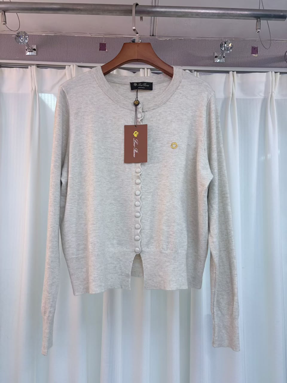 Loro Piana Minimal Cardigan - Grey