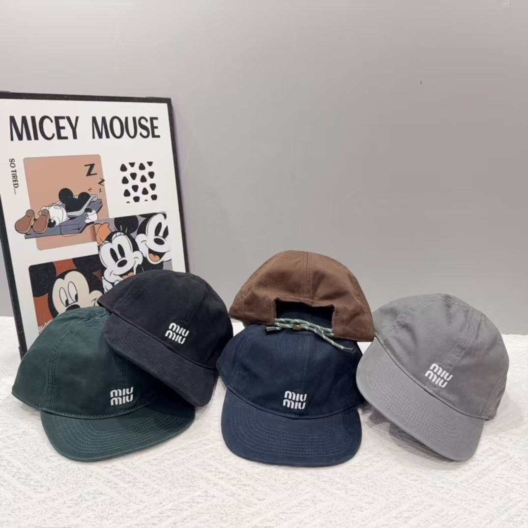Miu Miu Cap - Green, Grey, Navy, Black, Brown