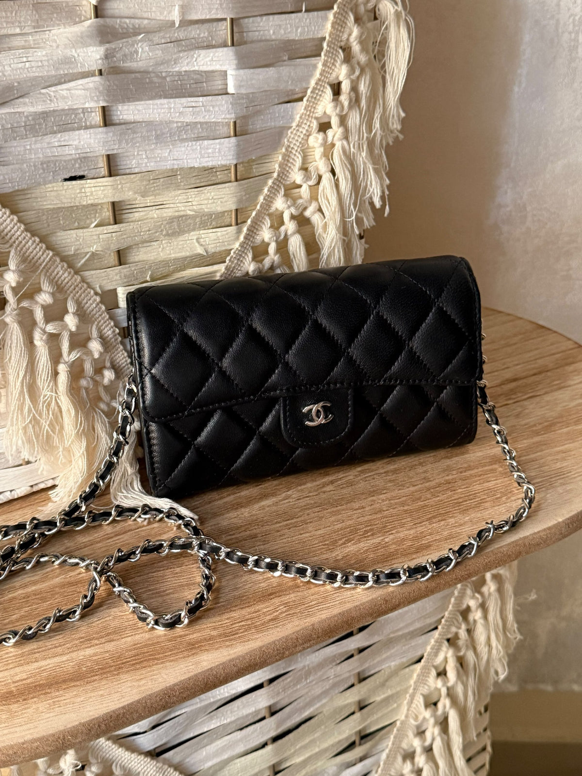 Chanel Quilted Flap Crossbody Bag - Black