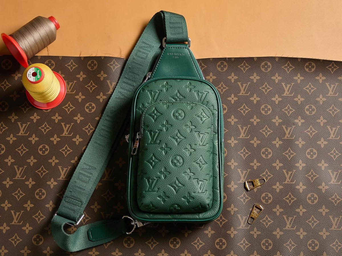 Louis Vuitton Sling Crossbody Bag - Green Embossed