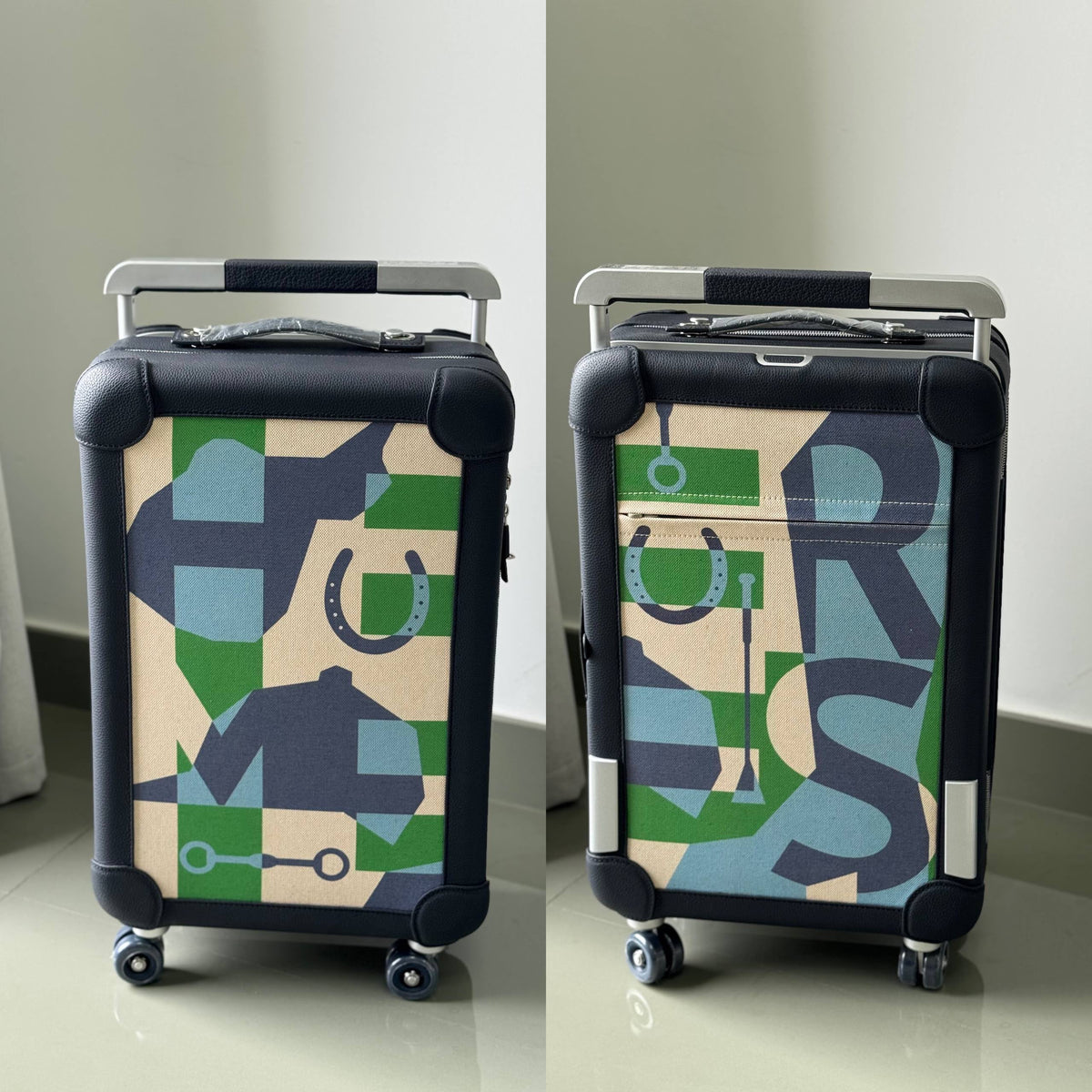 Hermès Equestrian Graphic Suitcase - Multi