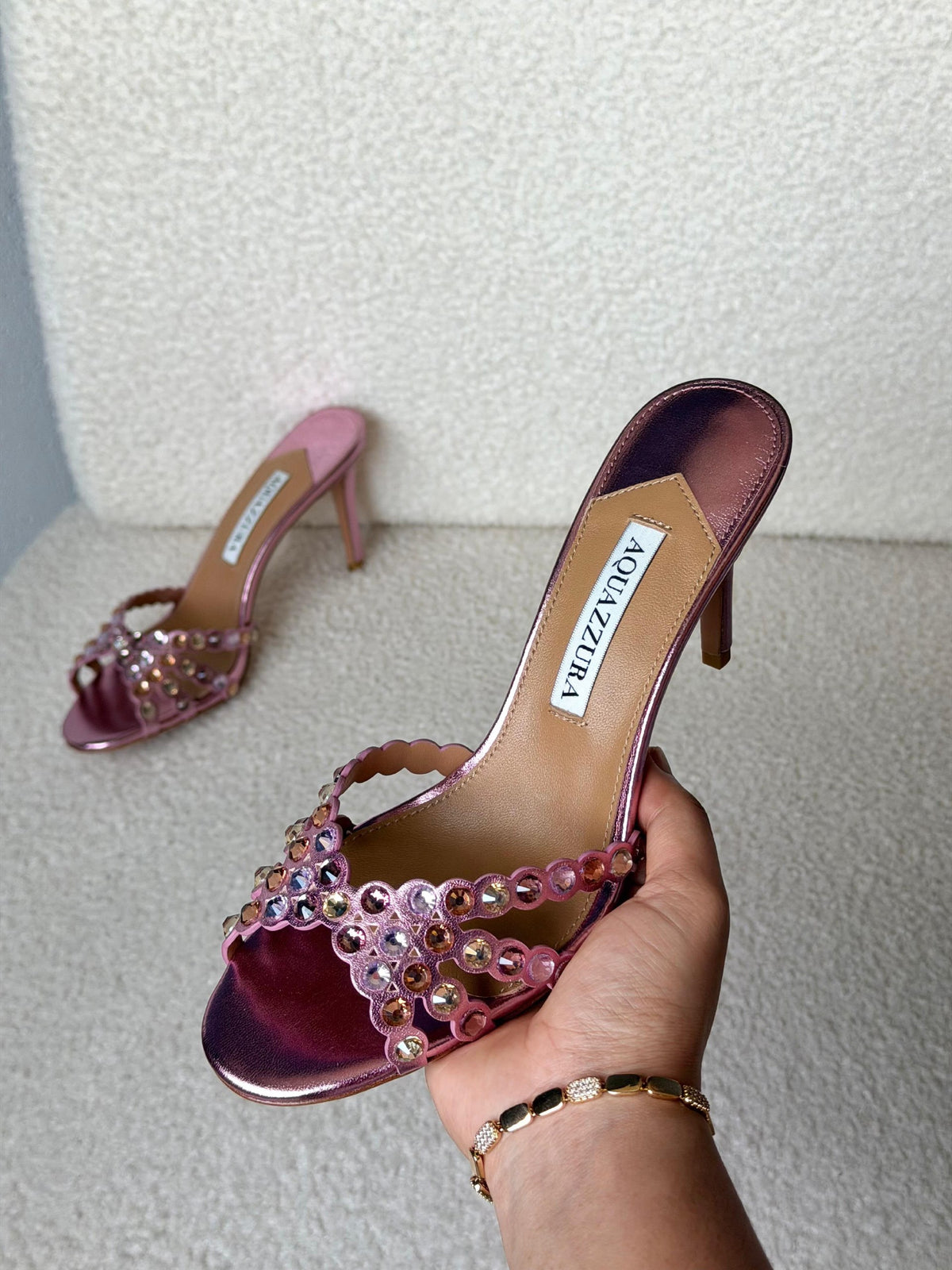 Aquazzura Mule Heels - Pink