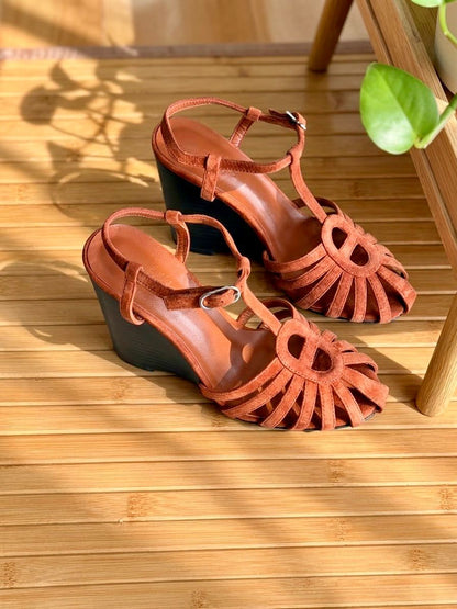 Hermes Heels - Orange