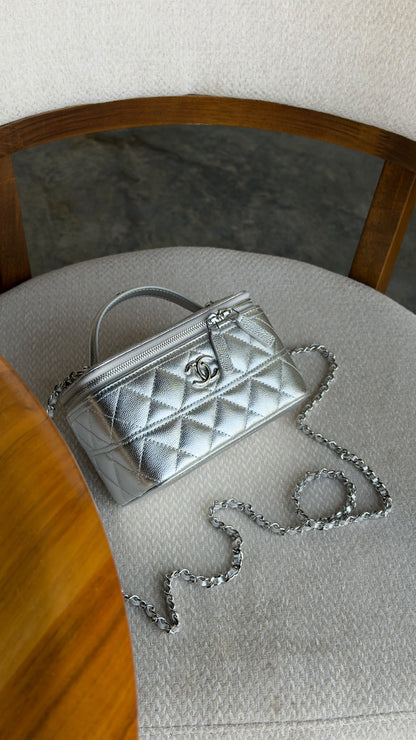 Chanel Vanity Bag - Silver