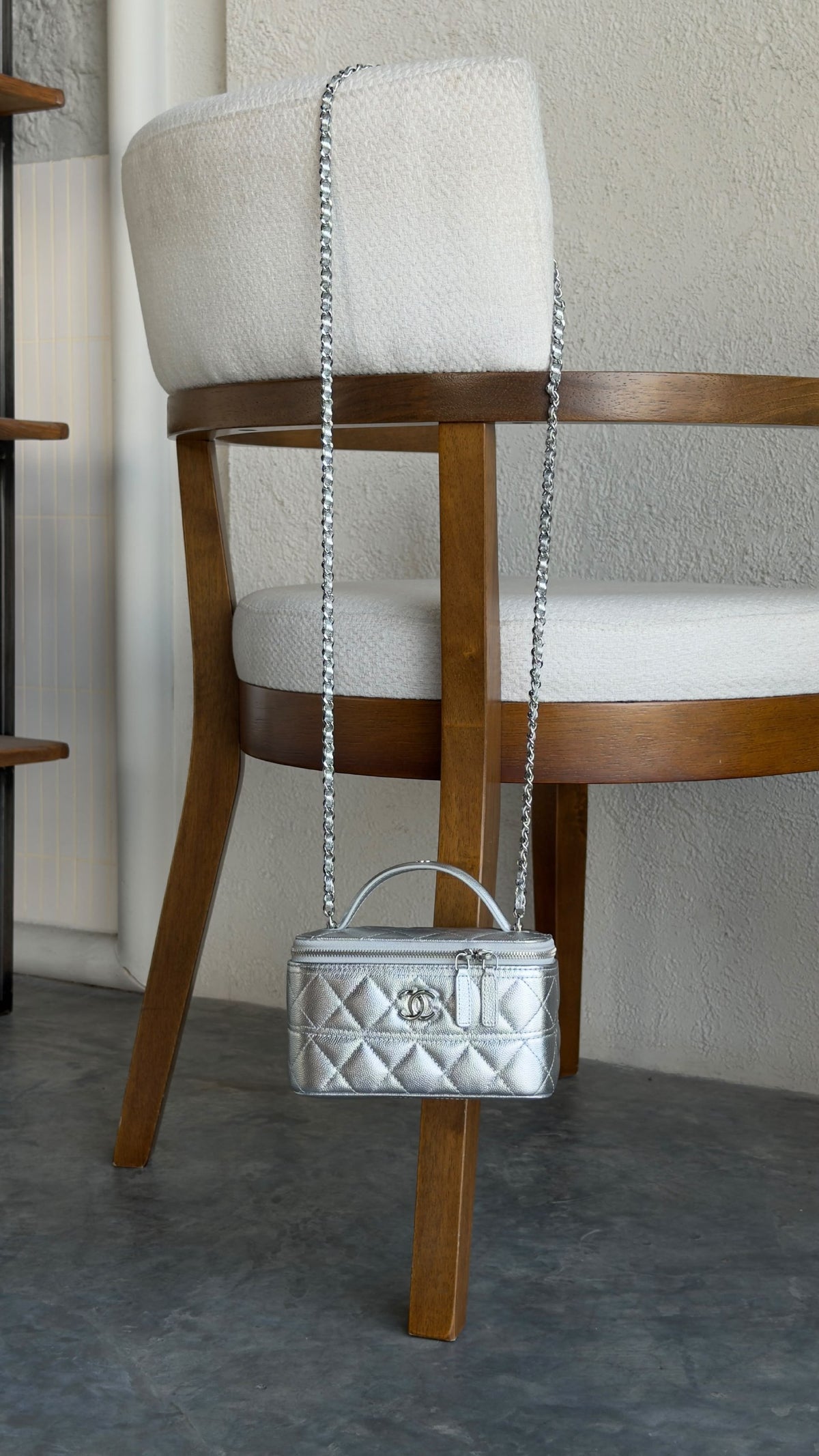 Chanel Vanity Bag - Silver