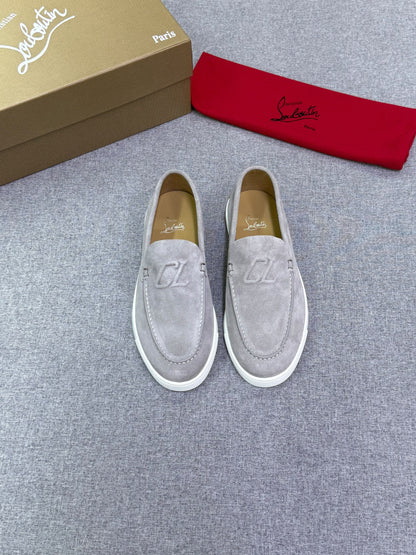 Christian Louboutin Loafers - Grey Suede