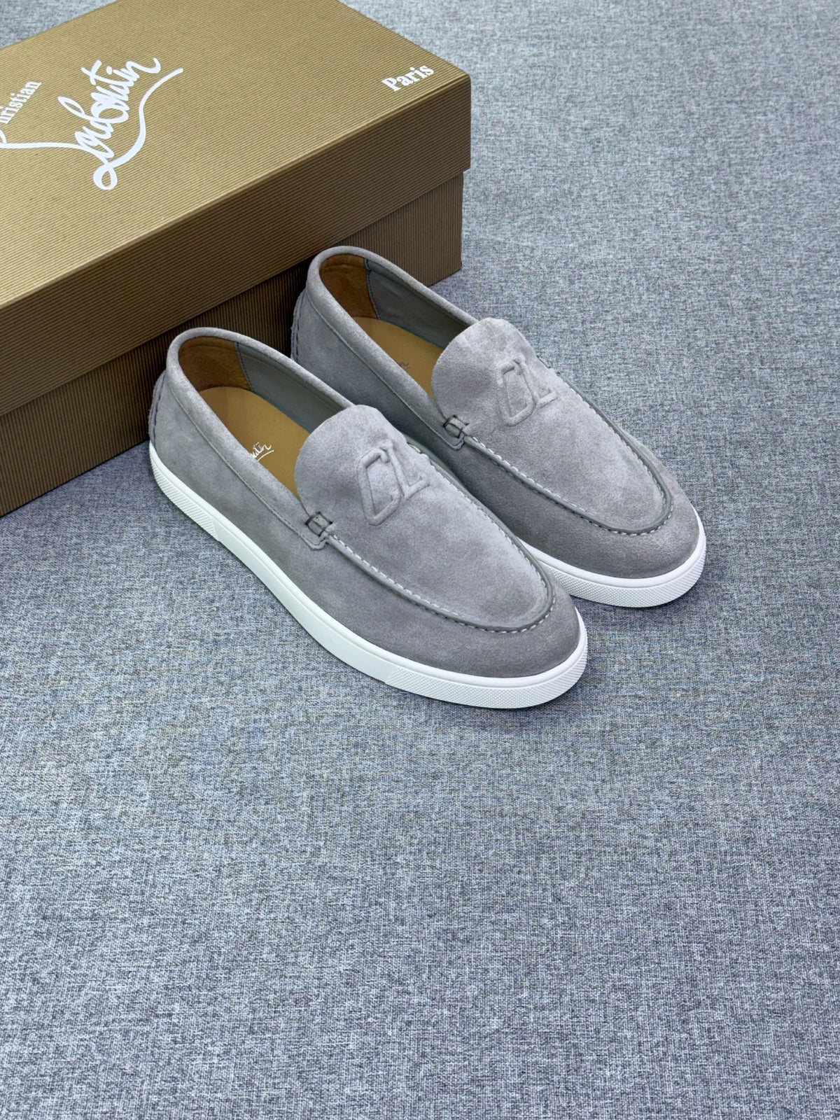 Christian Louboutin Loafers - Grey Suede