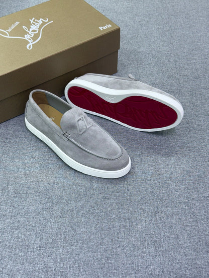 Christian Louboutin Loafers - Grey Suede