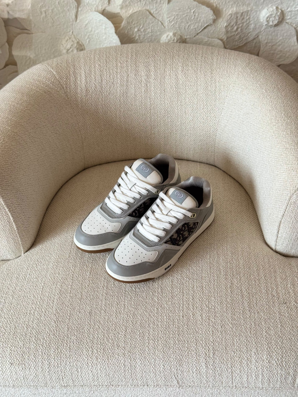 Dior B27 Insert Sneakers - Grey & White