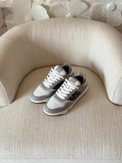 Dior B27 Insert Sneakers - Grey & White