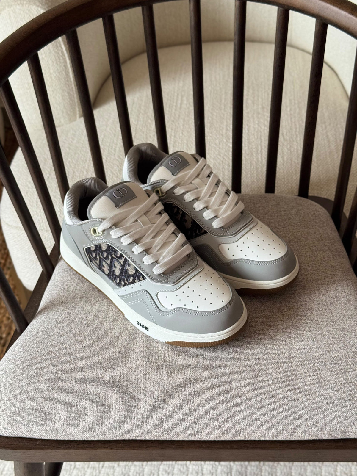 Dior B27 Insert Sneakers - Grey & White