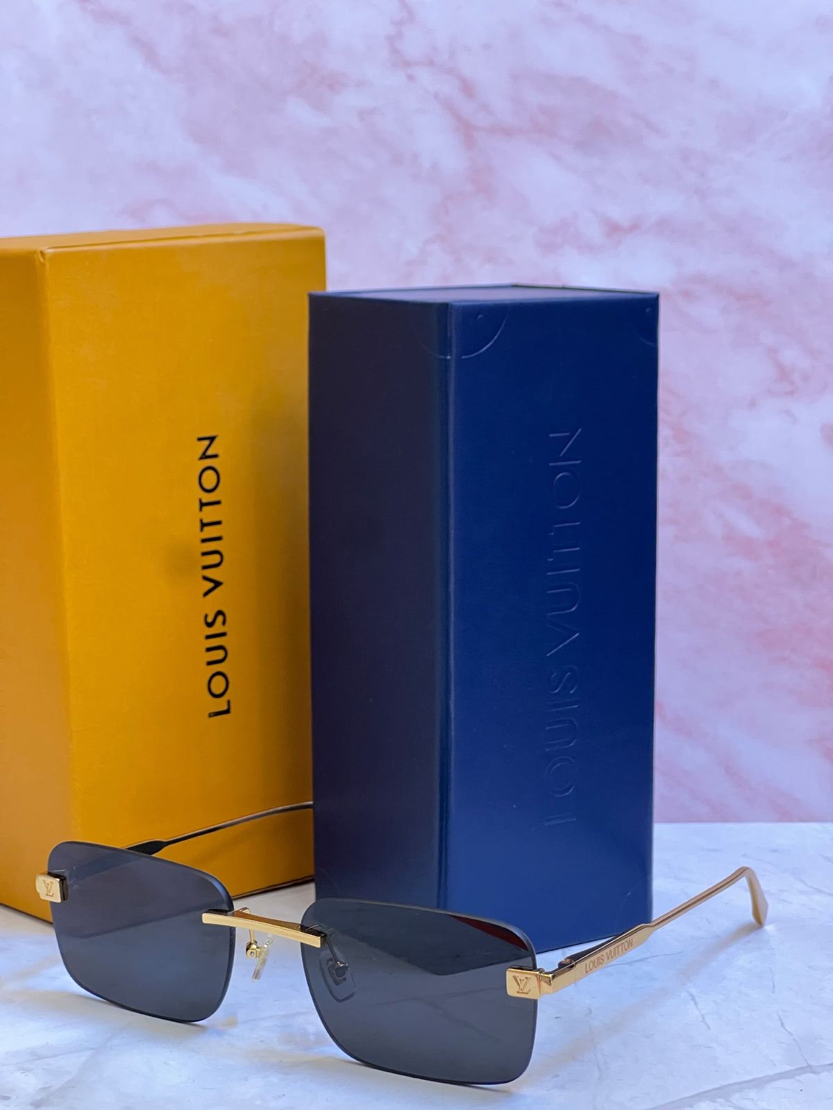 Louis Vuitton Sunglasses - Gold & Grey