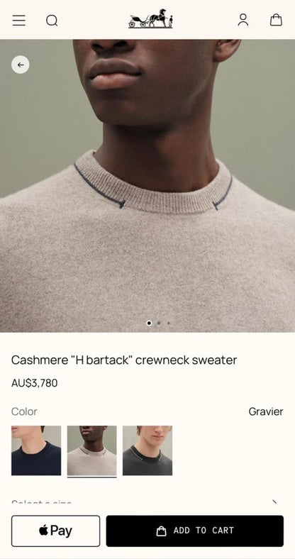 Hermes Sweater - Beige