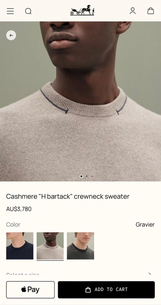 Hermes Sweater - Beige