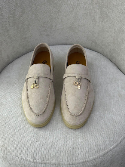 Loro Piana Loafers - Beige Suede
