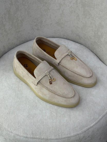 Loro Piana Loafers - Beige Suede