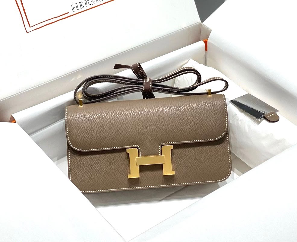Hermès Shoulder Bag H Clasp - Grey