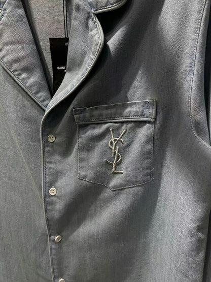 YSL Shirt - Light Blue