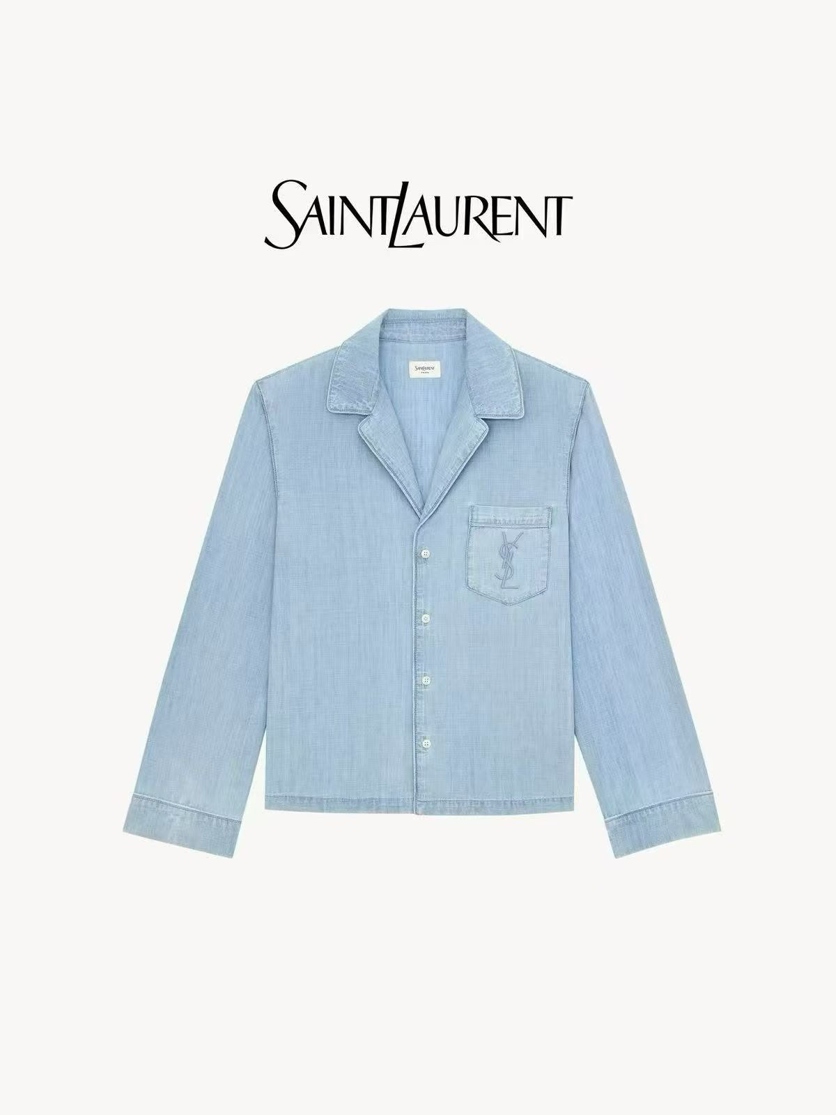 YSL Shirt - Light Blue