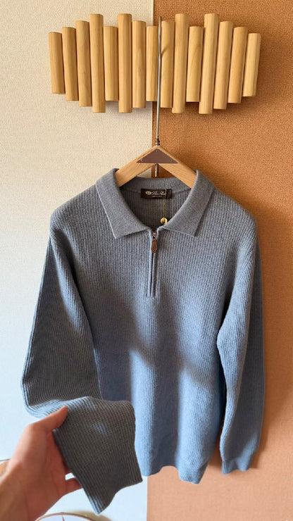 Loro Piana Polo Sweater - Blue
