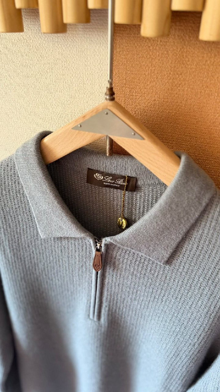 Loro Piana Polo Sweater - Blue