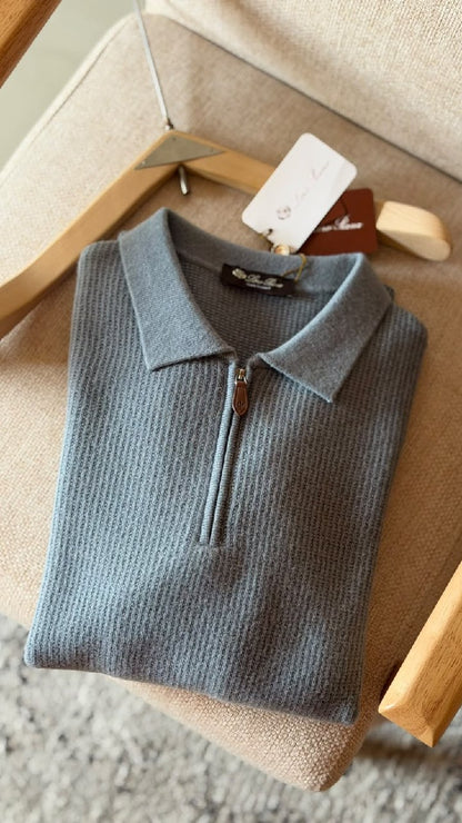 Loro Piana Polo Sweater - Blue
