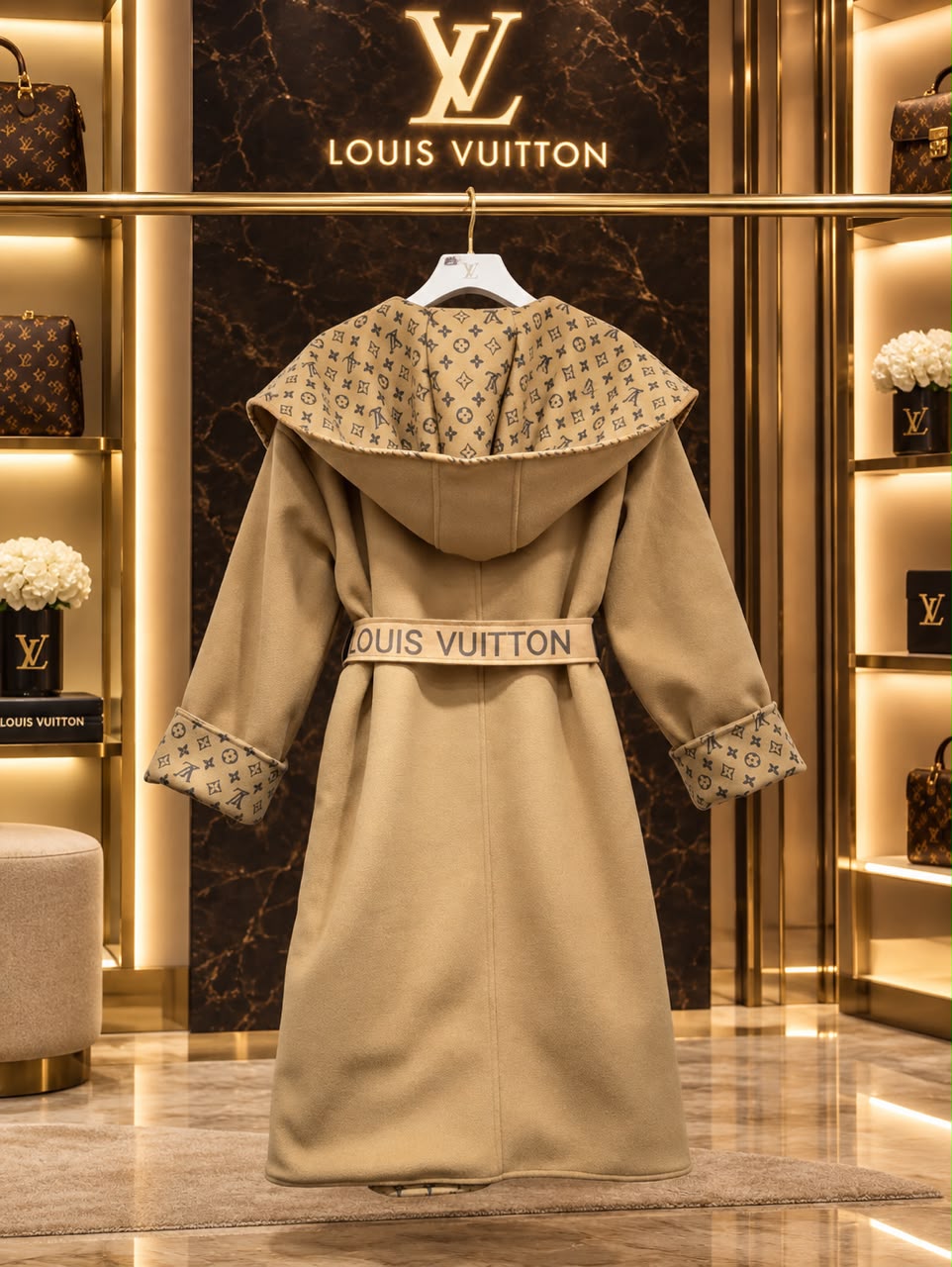 Louis Vuitton Coat - Beige Monogram