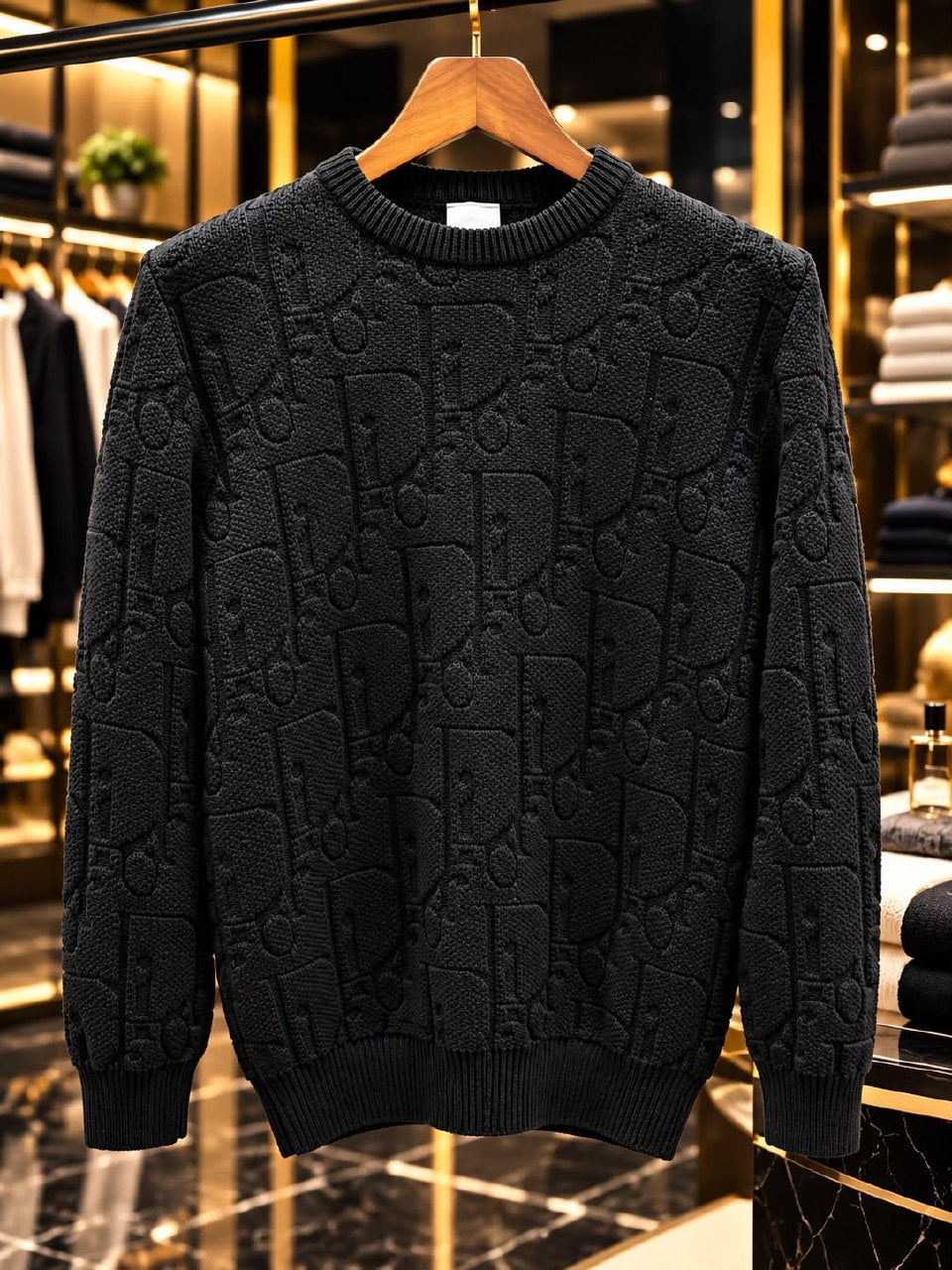 Dior Oblique Sweater - Black Monogram