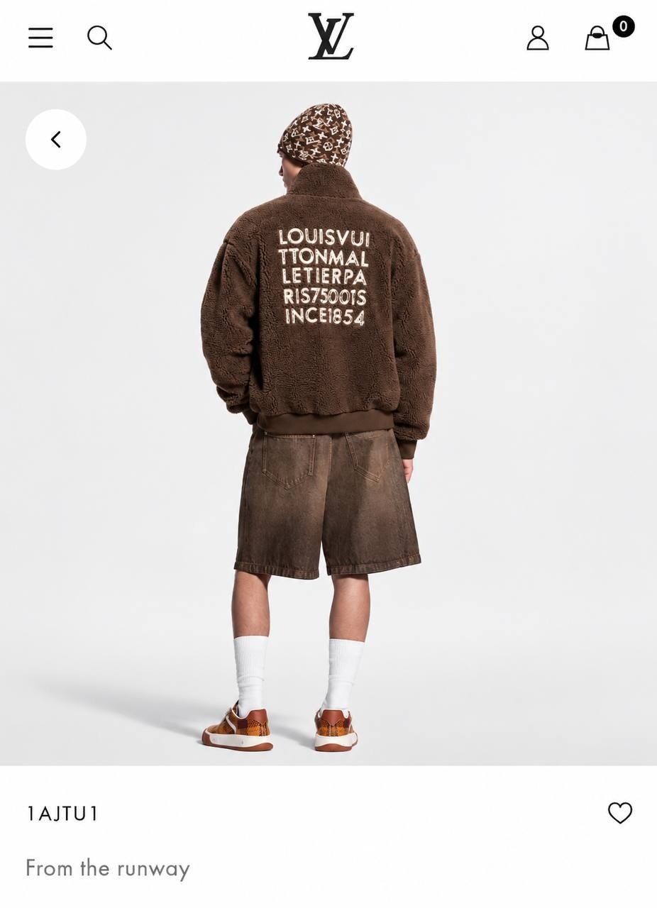 Louis Vuitton Zip-Front Jacket - Brown