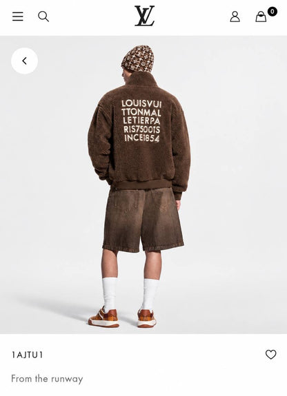 Louis Vuitton Zip-Front Jacket - Brown