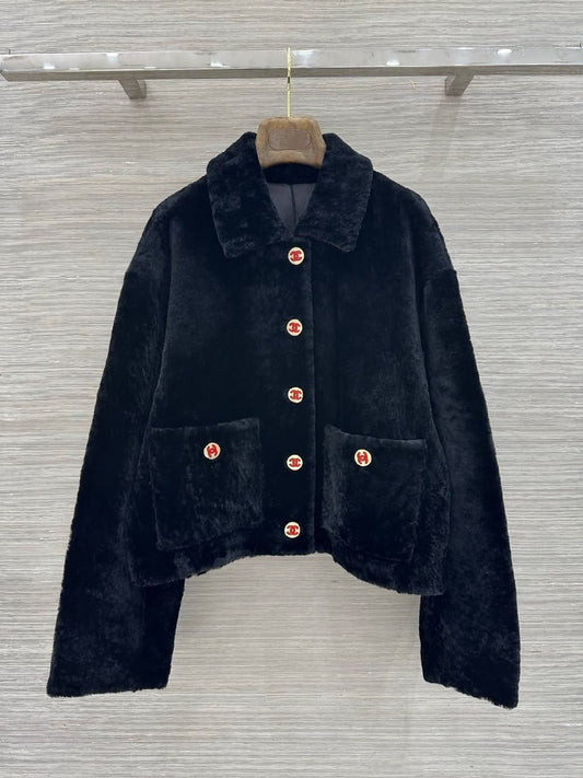 Chanel Cropped Pocket Jacket - Black