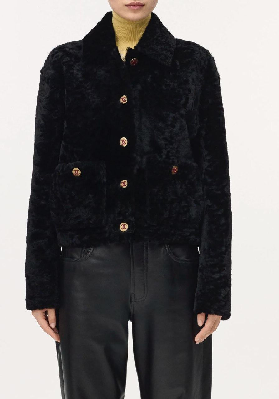 Chanel Cropped Pocket Jacket - Black