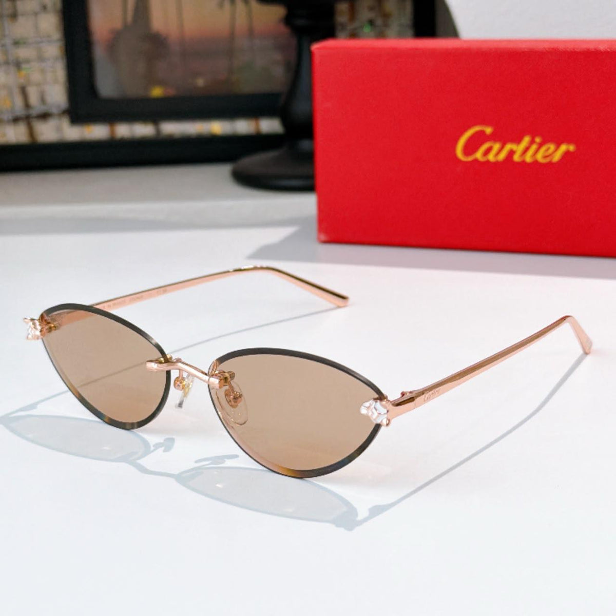 Cartier Oversized Cat-Eye Sunglasses - 