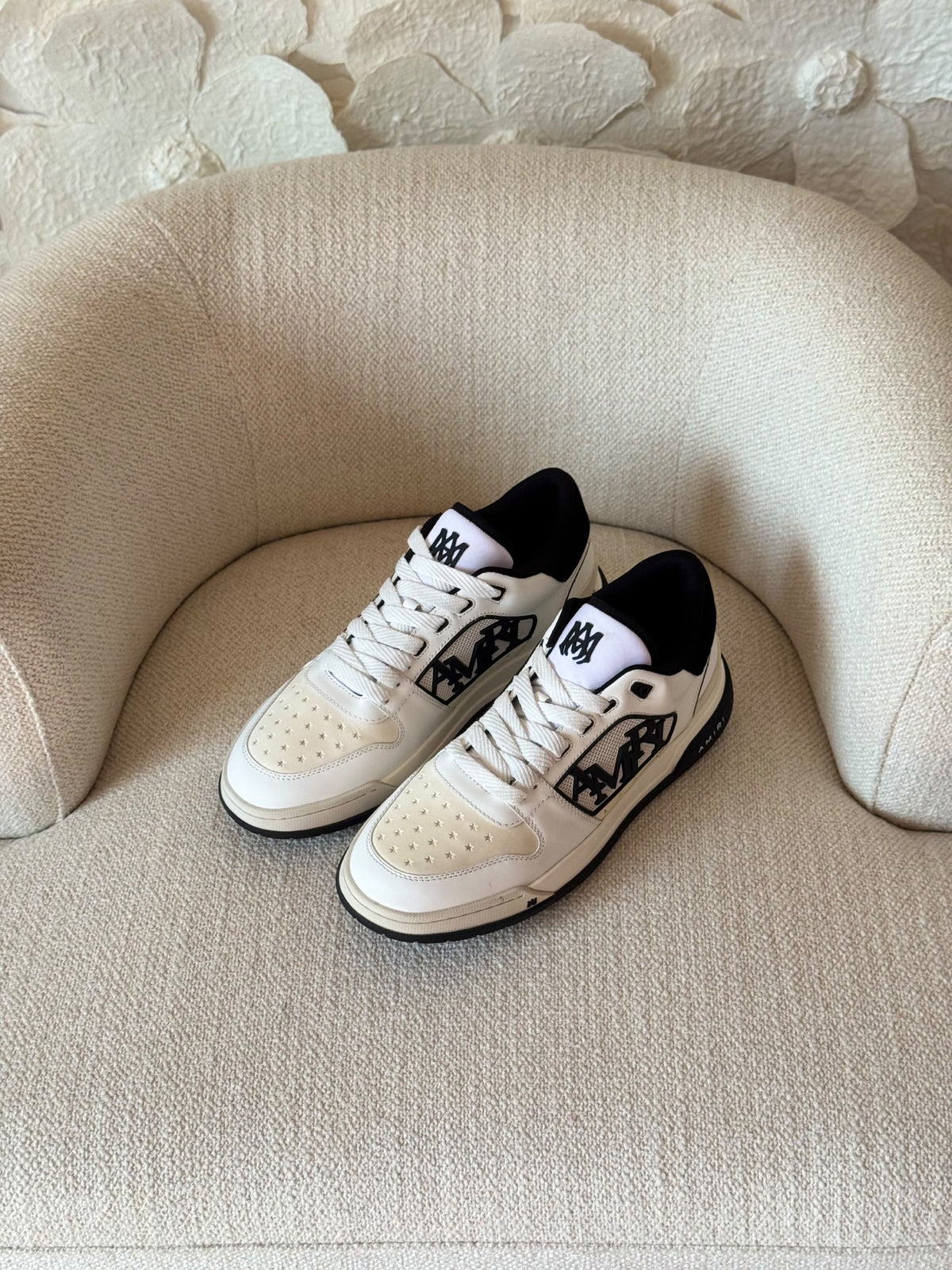 AMIRI Sneakers - White & Black, Beige, Burgundy & Beige, Burgundy, White, Black