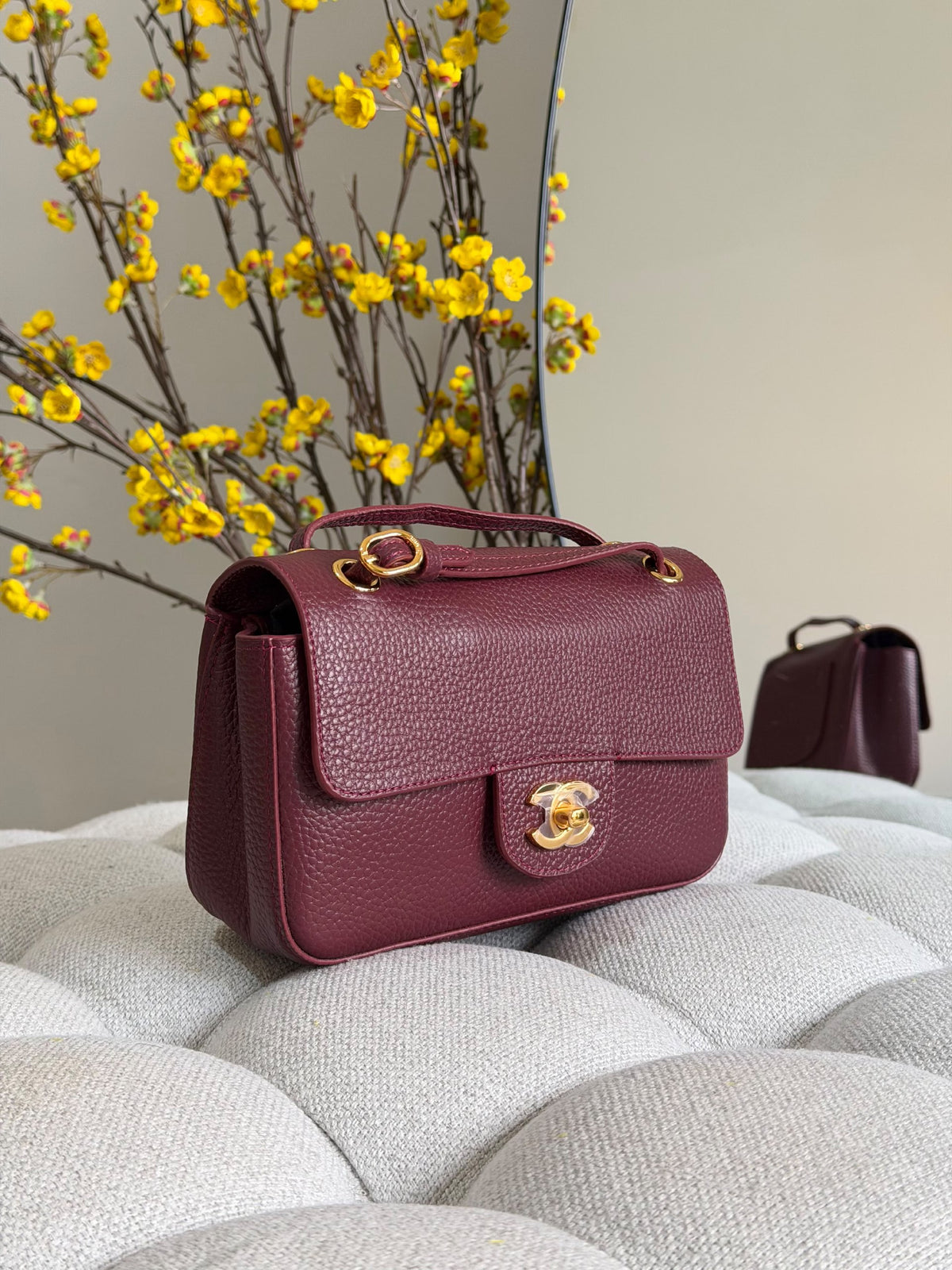 Chanel Shoulder Bag - Burgundy