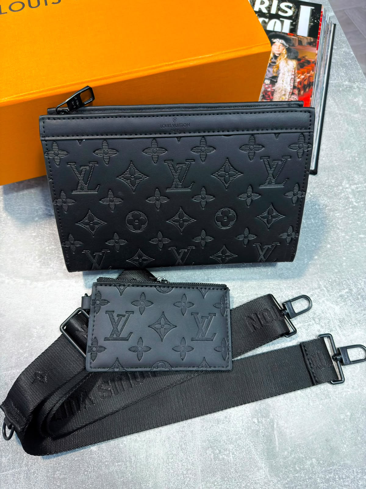Louis Vuitton Wallet - Black Embossed