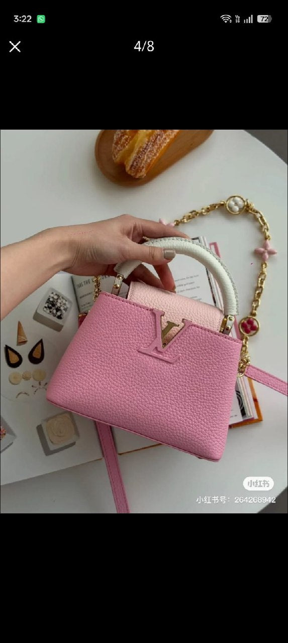 Louis Vuitton Trapezoid Top-Handle Handbag - Pink