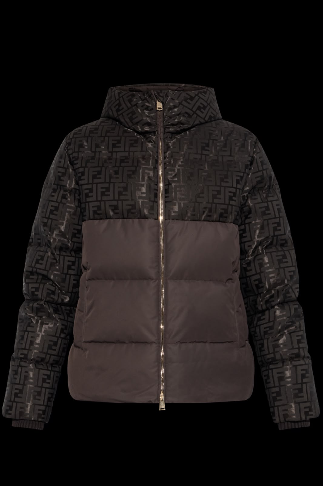 Fendi Hooded Jacket - Black Monogram