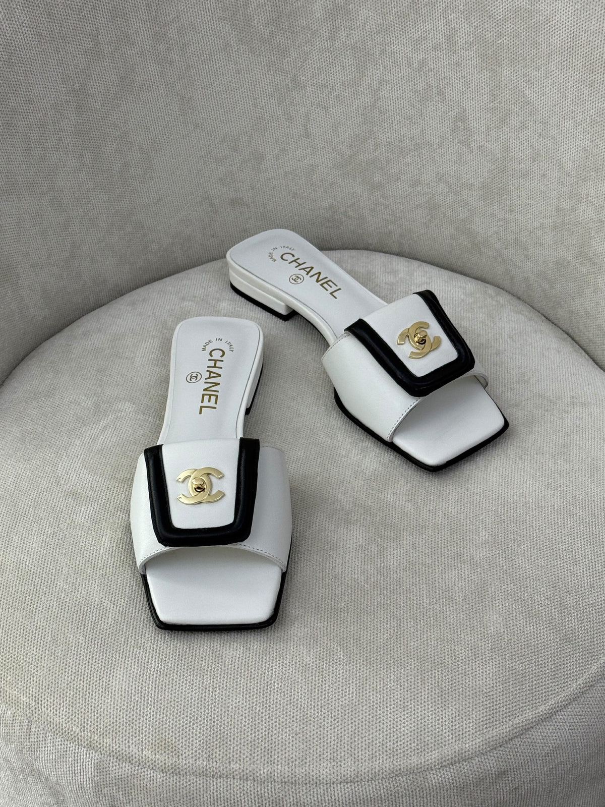 Chanel Heels - White & Black