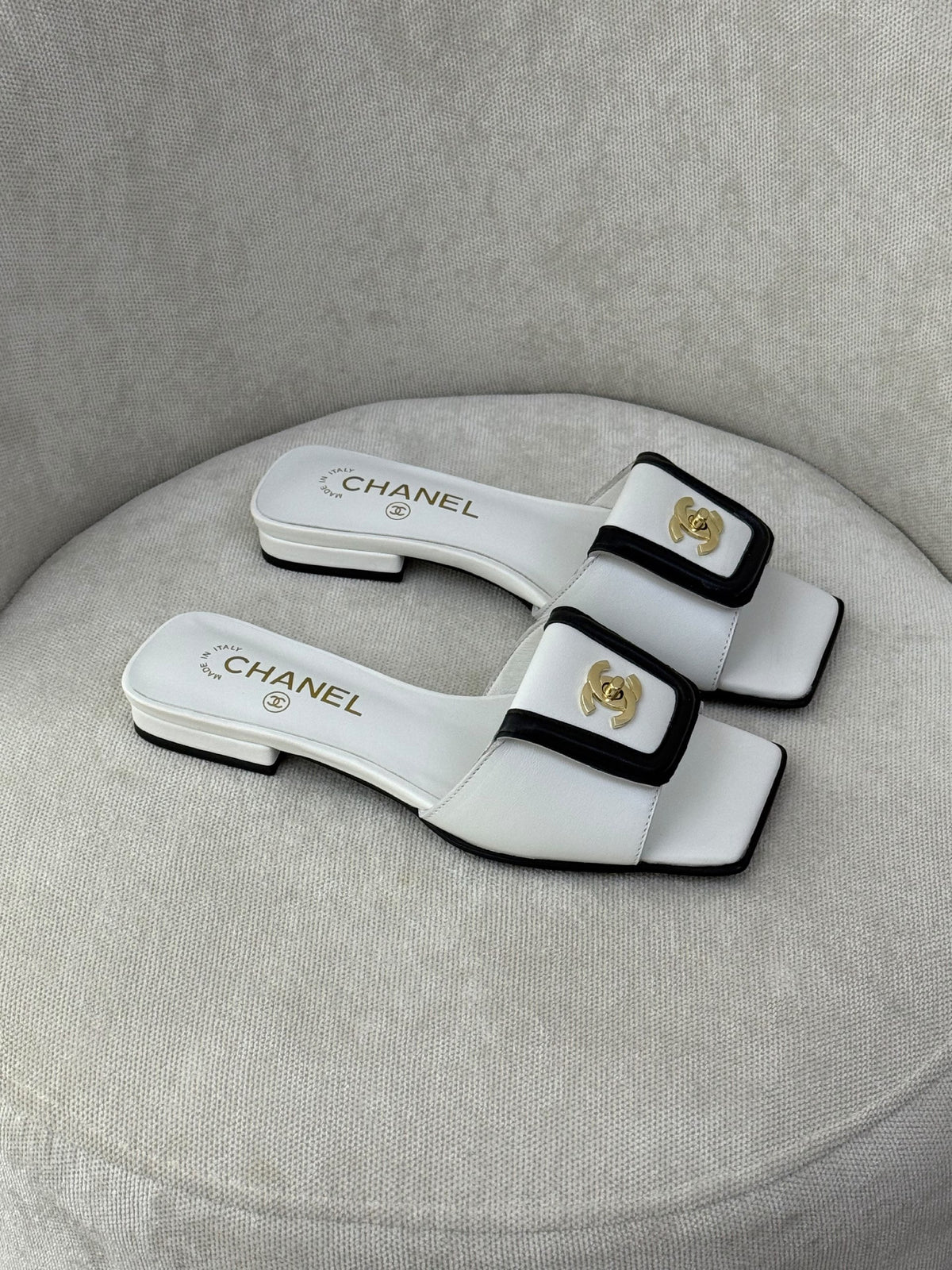 Chanel Heels - White & Black