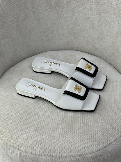 Chanel Heels - White & Black