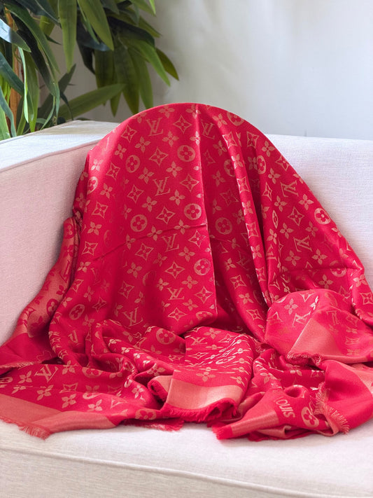 Louis Vuitton Scarf - Red Monogram