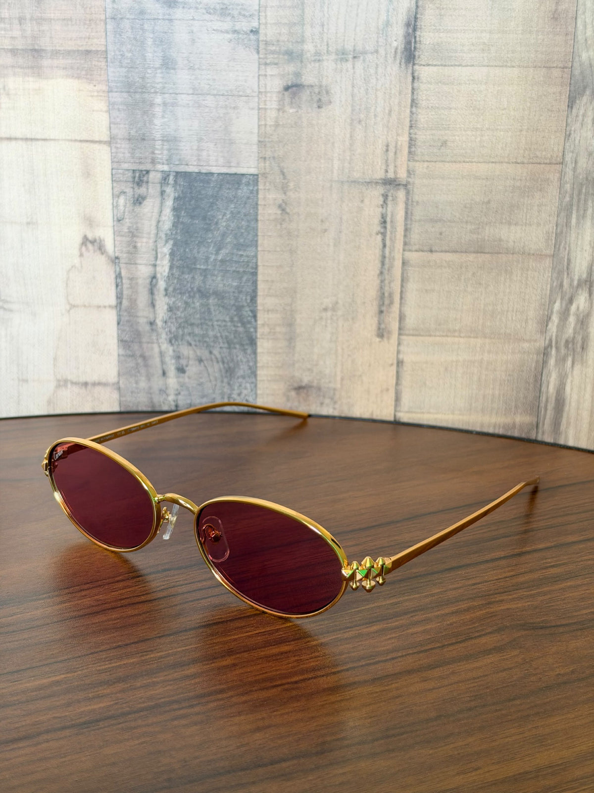 Cartier Oval Studded-Temple Sunglasses - 