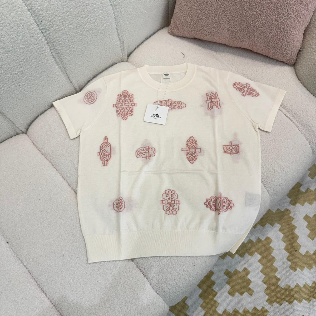 Hermès Knitted T-Shirt - Black, White