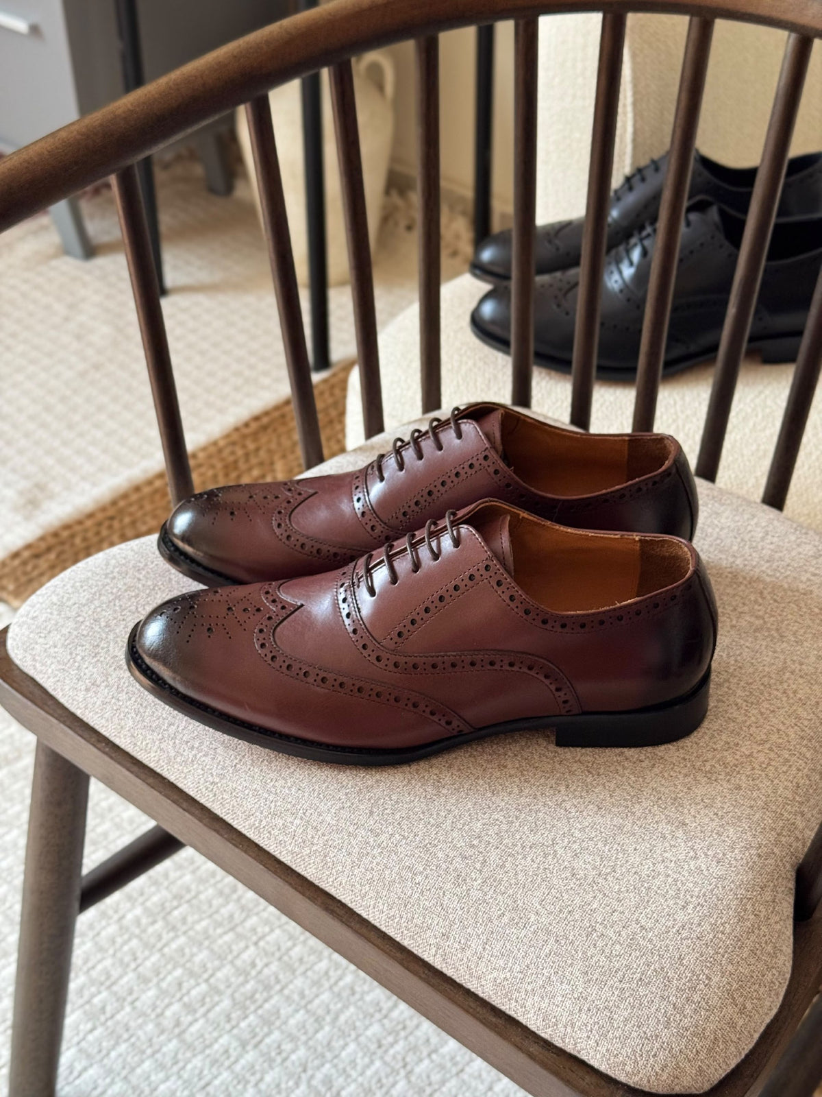 Hermès Leather Formal Shoes - Brown, Black