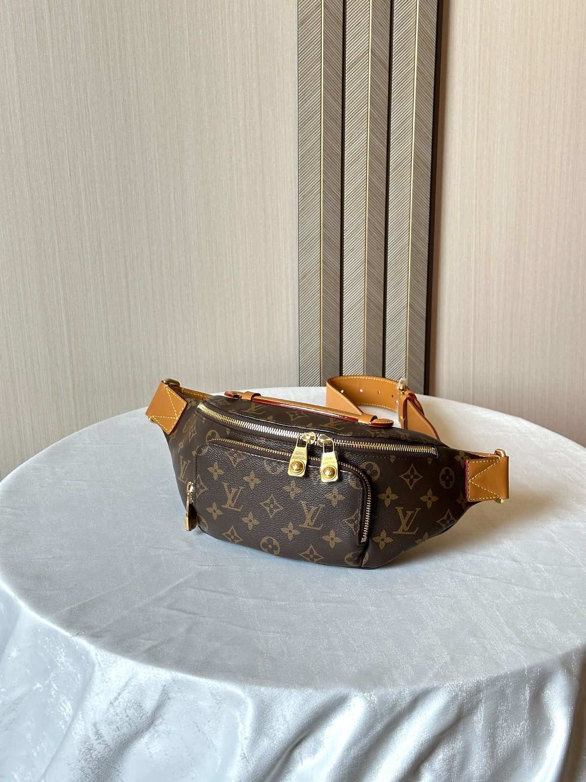 Louis Vuitton Zip-Pocket Belt Bag - Brown Monogram
