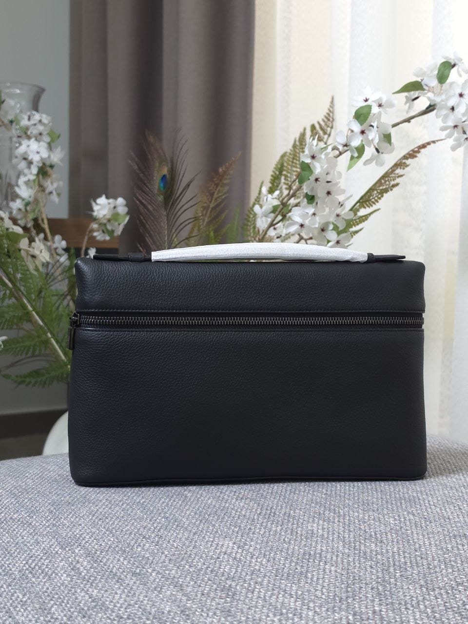 Loro Piana Zip Clutch - Black, Brown, Beige, Blue, Grey