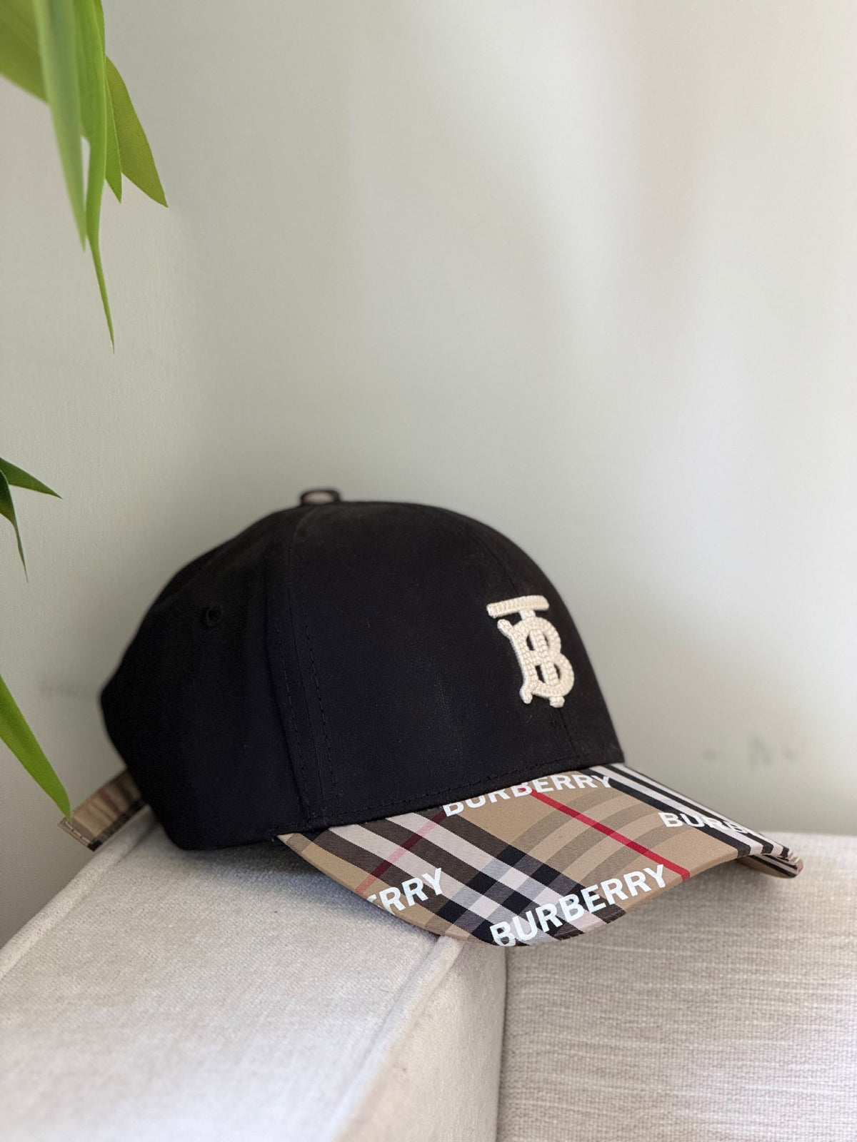 Fendi Cap Check Brim - Black Monogram