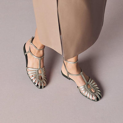 Hermes Cage Slippers - Silver