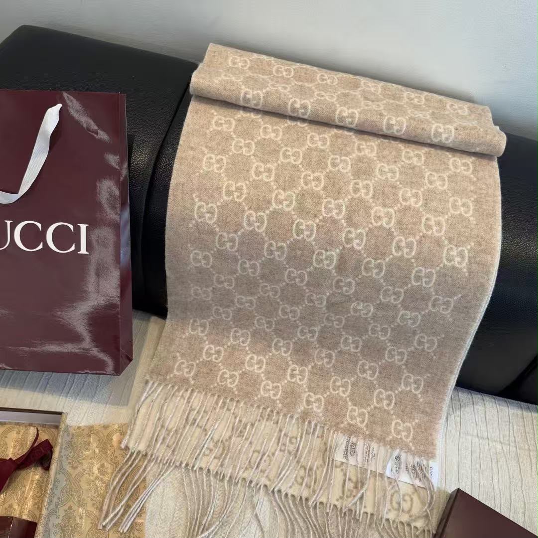 Gucci Scarf - Beige Monogram